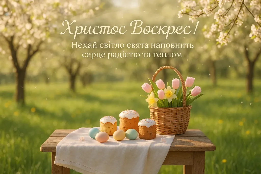 Привітання з великоднем у прозі