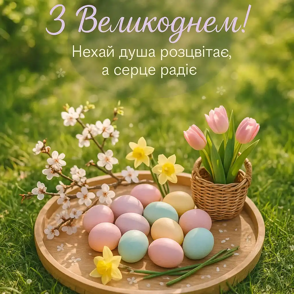 Привітання з великоднем у прозі