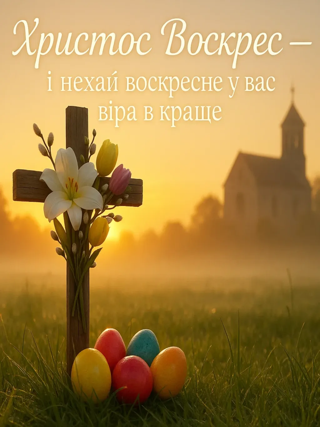 Привітання з великоднем у прозі