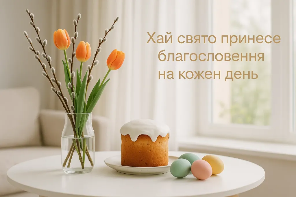 Привітання з великоднем у прозі