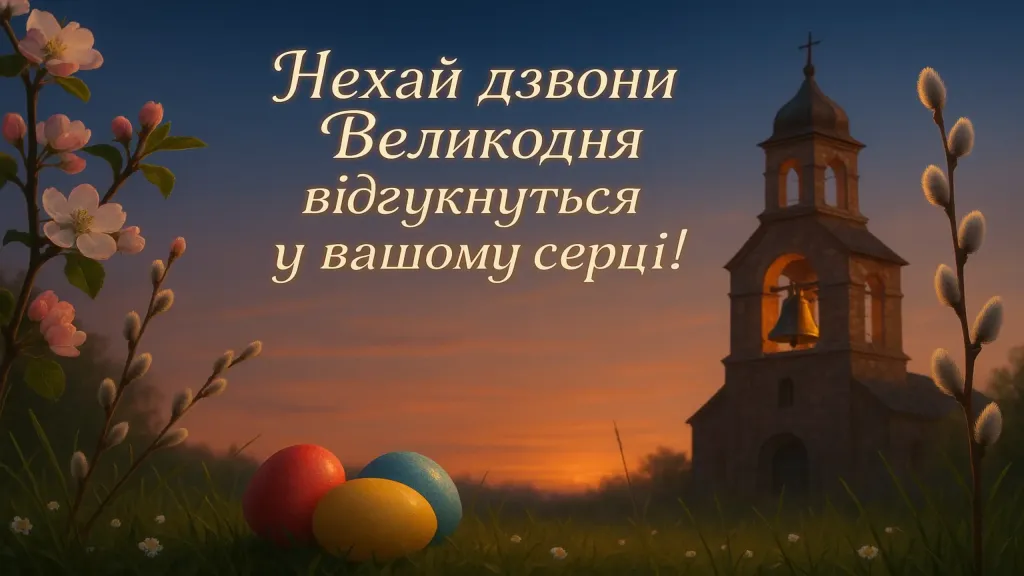 Привітання з великоднем у прозі