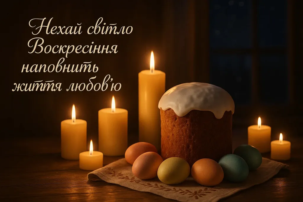 Привітання з великоднем у прозі