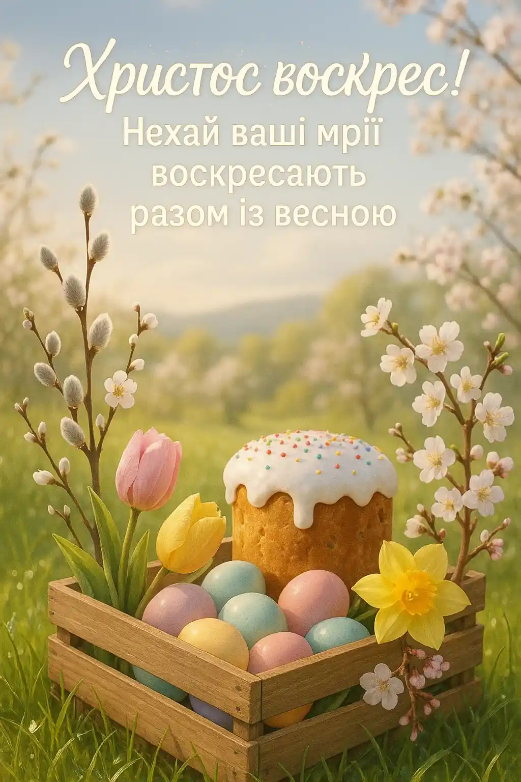 Привітання з великоднем у прозі