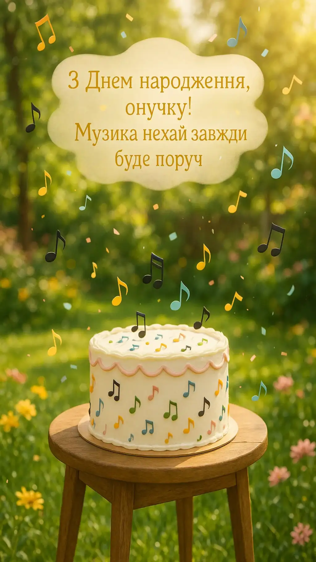 Музичне привітання з днем народження онука
