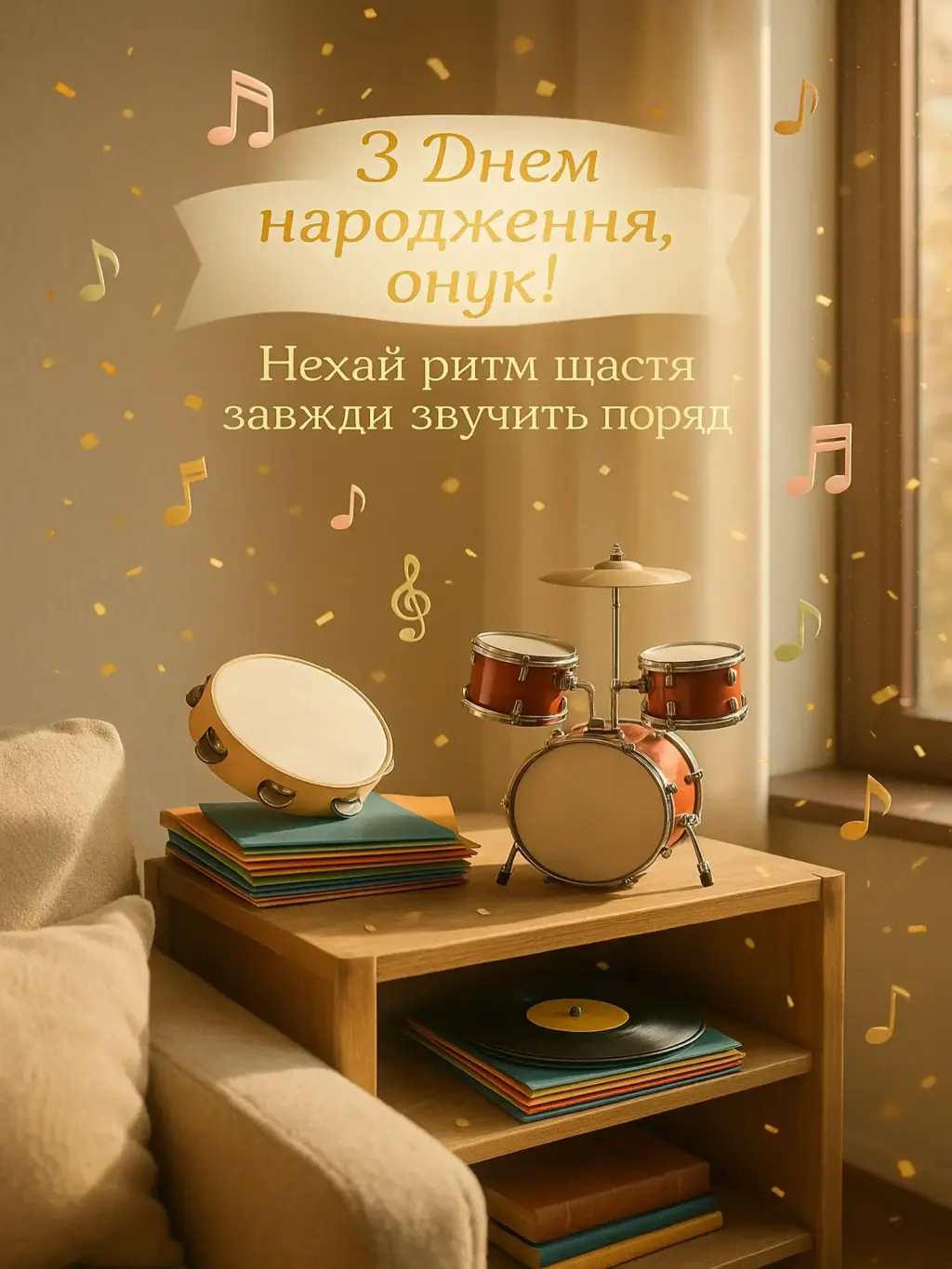Музичне привітання з днем народження онука