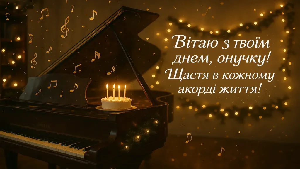 Музичне привітання з днем народження онука