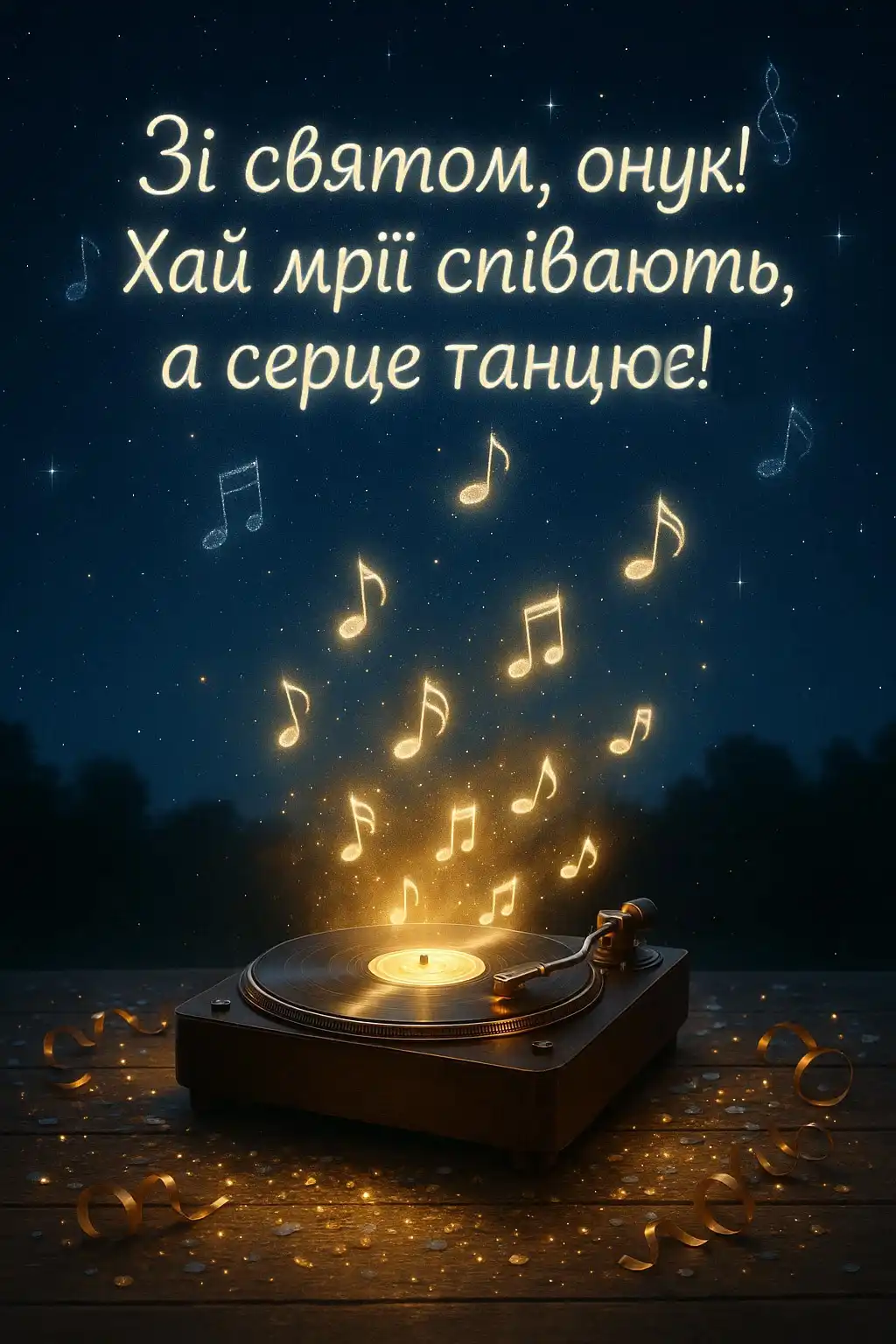 Музичне привітання з днем народження онука