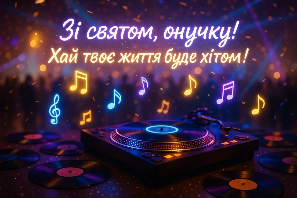 Музичне привітання з днем народження онука