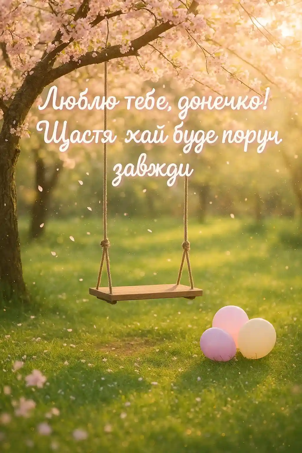 Привітання для донечки