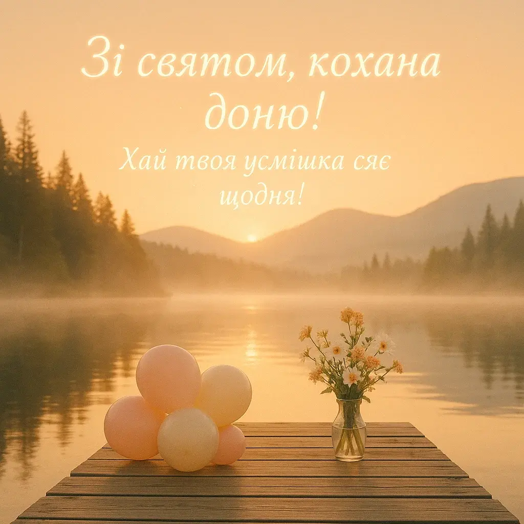 Привітання для донечки