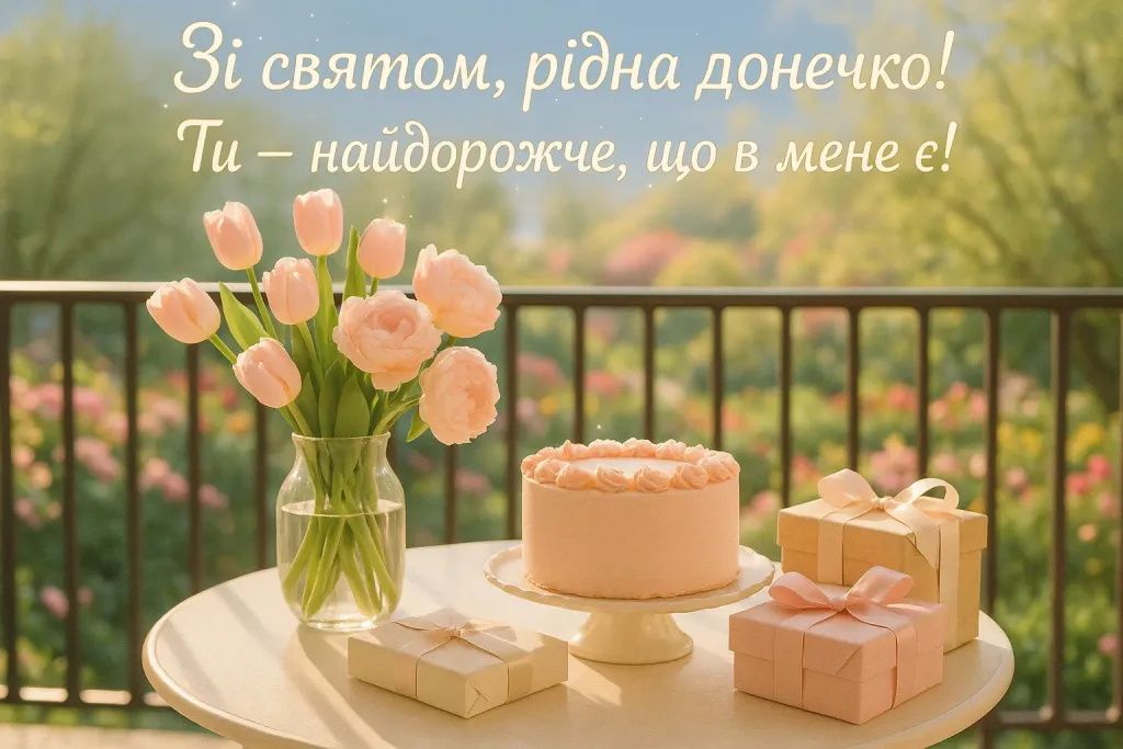 Привітання для донечки