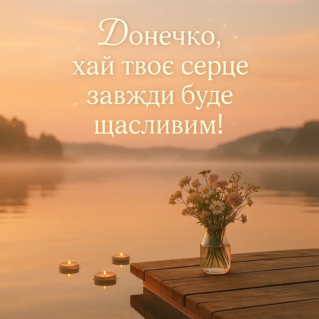Привітання для донечки