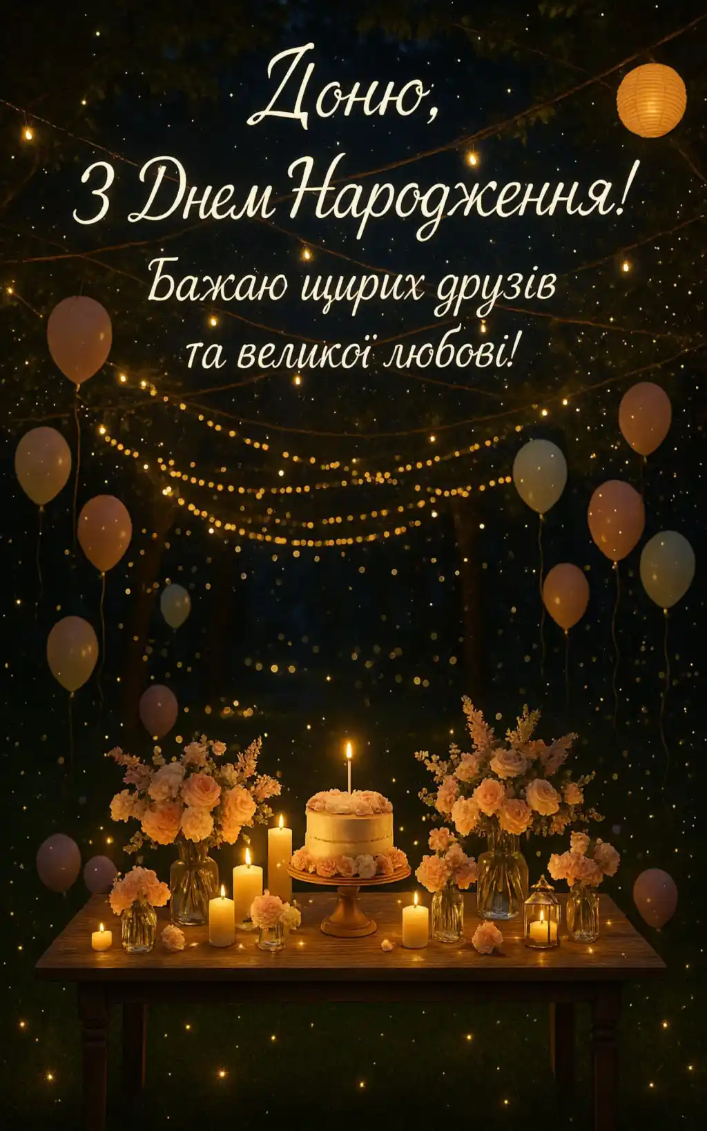 Привітання з днем народження для дочки