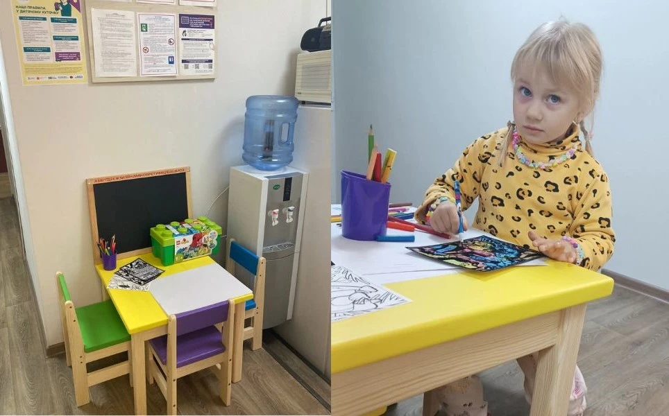 У Хмельницькому з’явився дитячий куточок у центрі соціальних служб