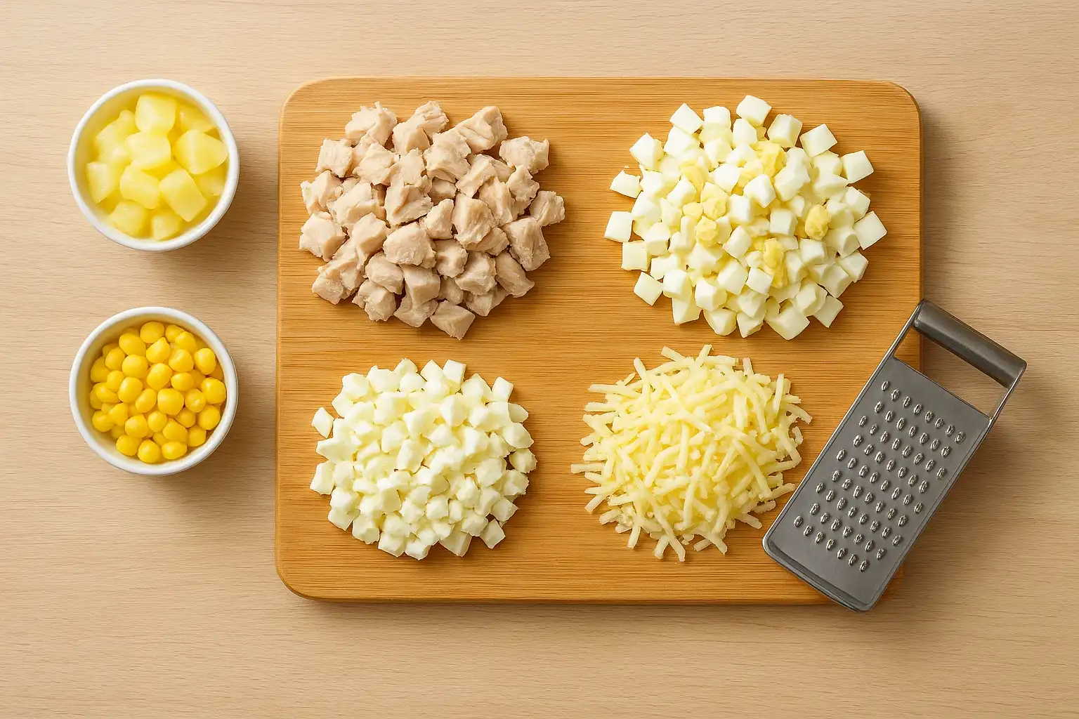 Як приготувати салат курка з ананасами