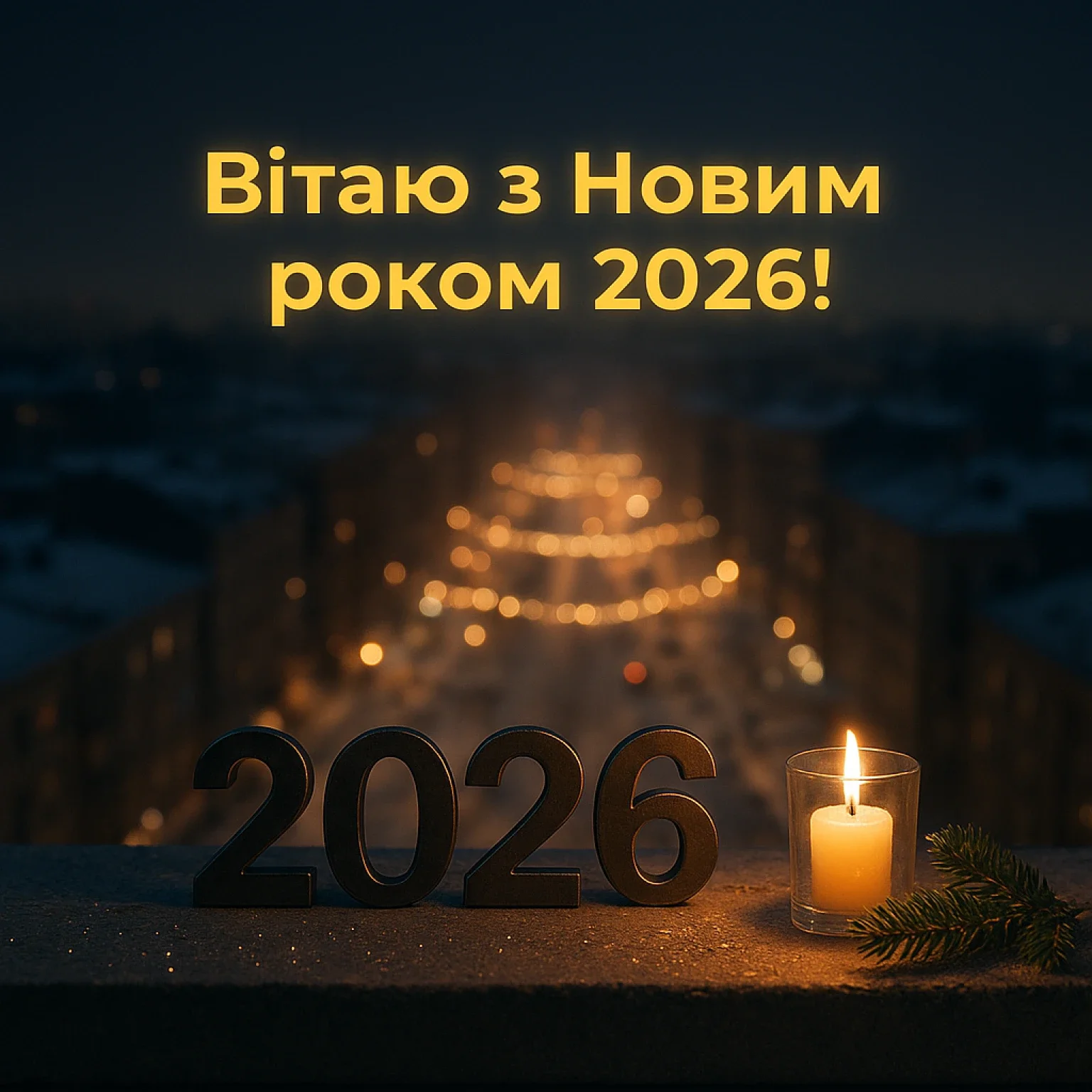 Щирі привітання з Новим роком 2026