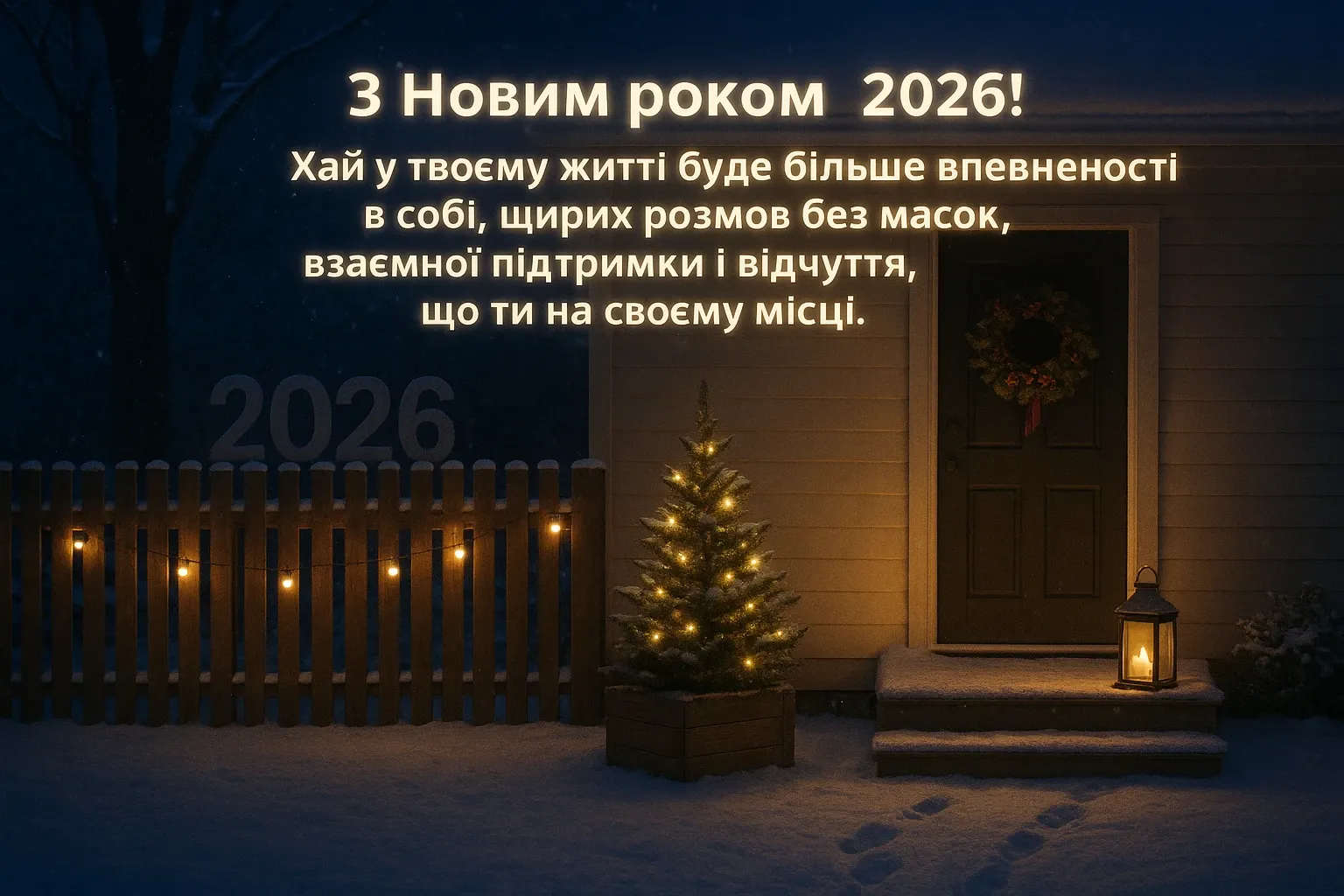Щирі привітання з Новим роком 2026