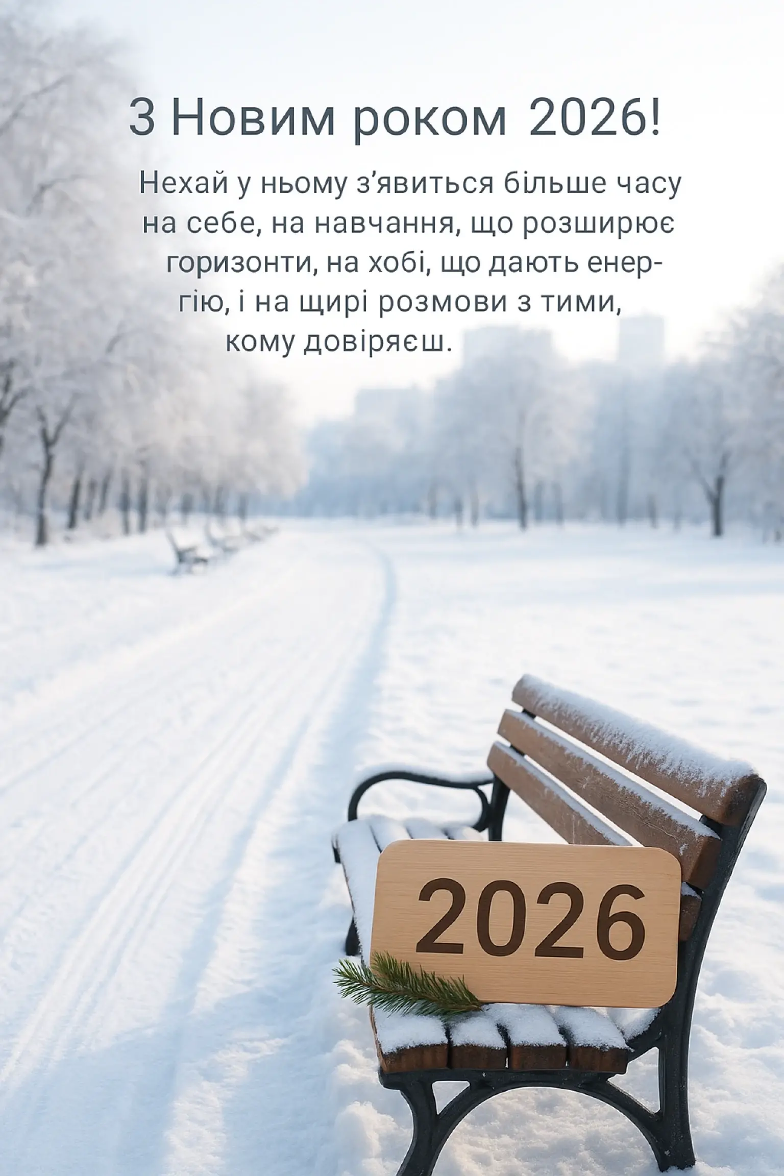 Щирі привітання з Новим роком 2026