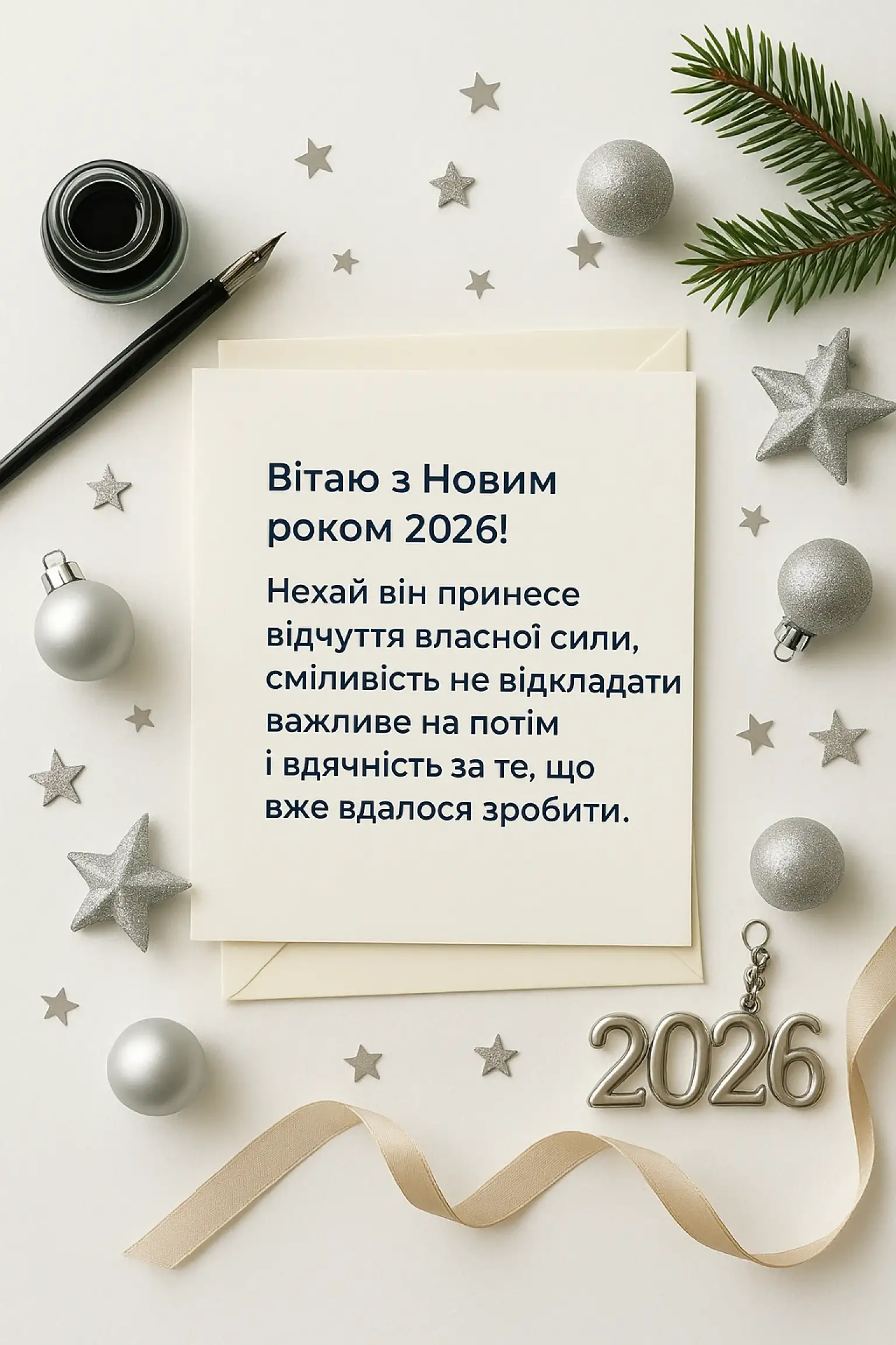 Щирі привітання з Новим роком 2026