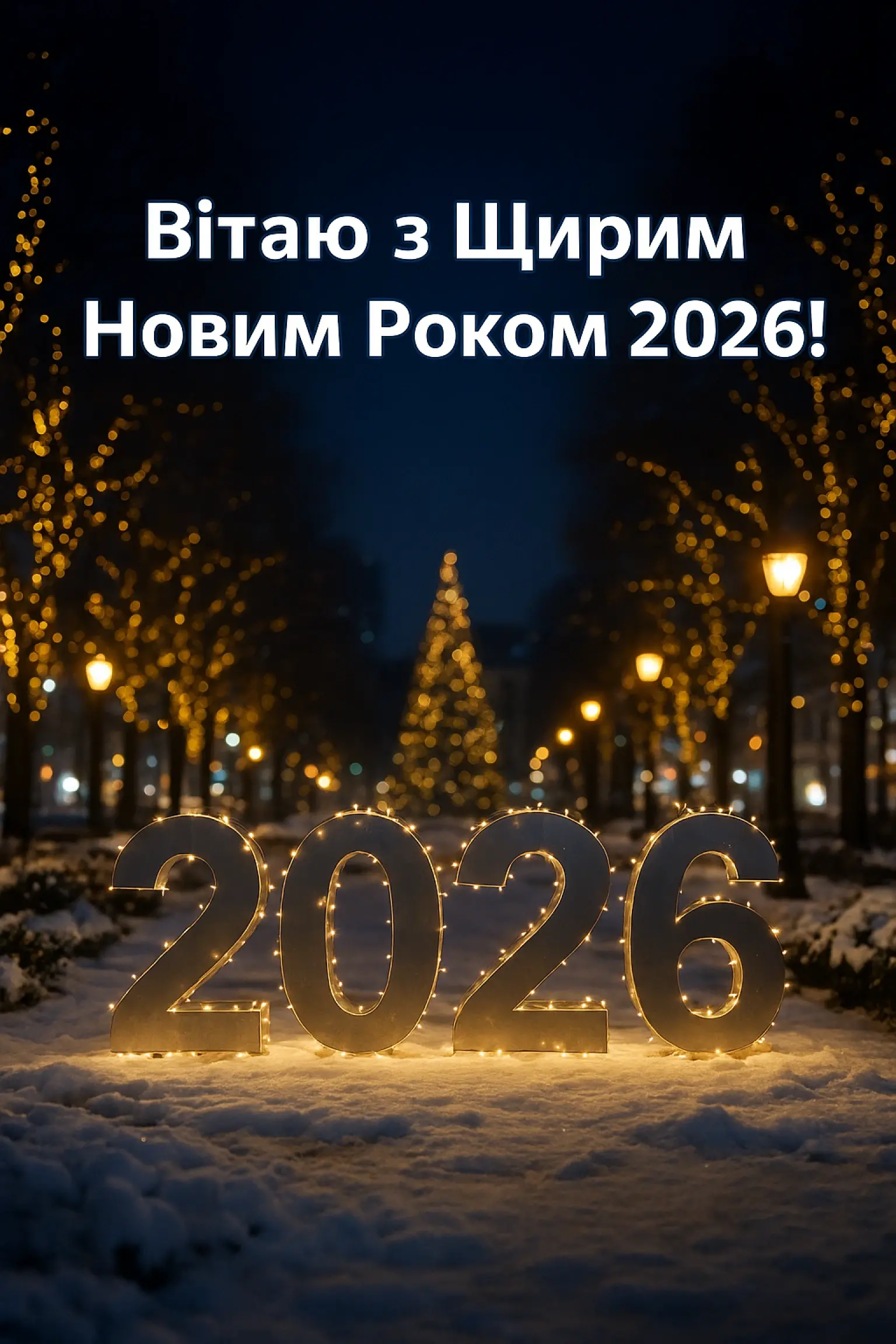 Щирі привітання з Новим роком 2026