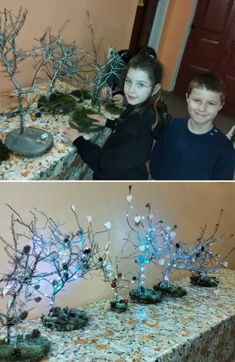 Майстер-клас “Зимові дерева”.