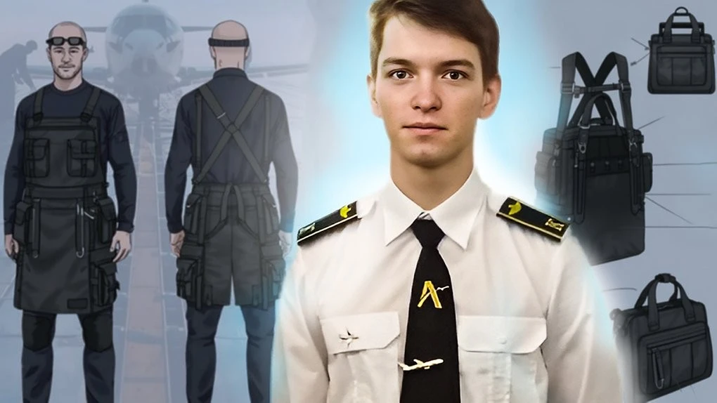 Курсант кропивницької льотної академії розробив спецодяг-трансформер для авіамеханіків