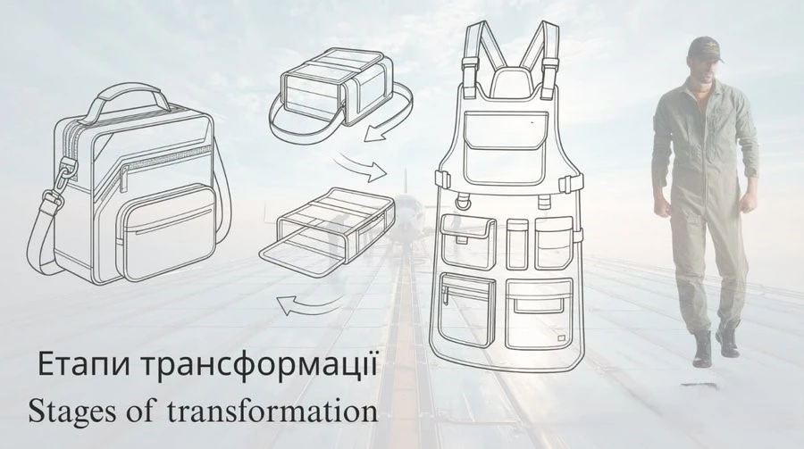 Курсант кропивницької льотної академії розробив спецодяг-трансформер для авіамеханіків