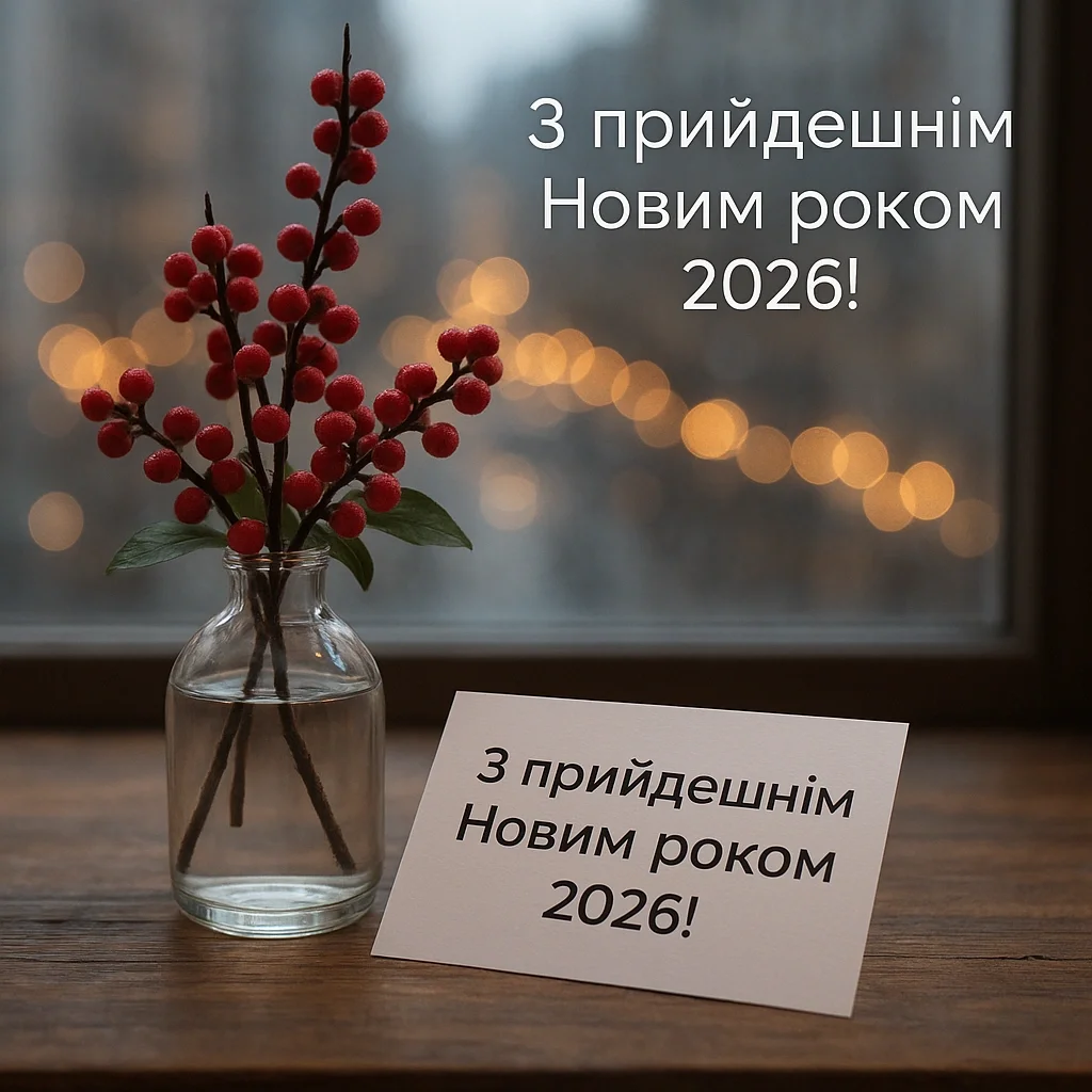 Привітання з прийдешнім новим роком 2026 Привітання з прийдешнім новим роком 2026