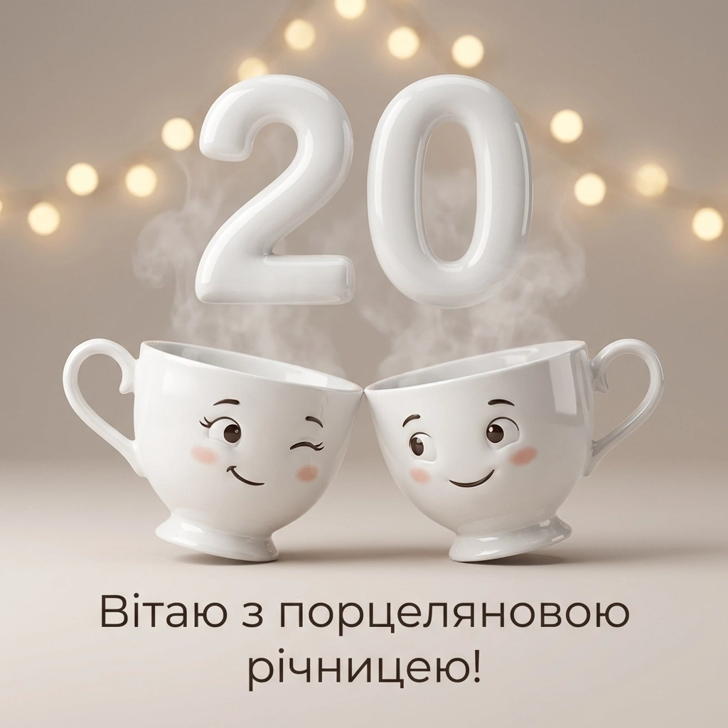 прикольні привітання 20 років весілля картинки