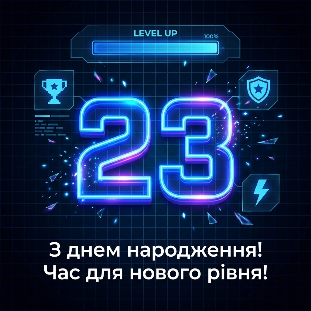з днем народження хлопцю 23 роки