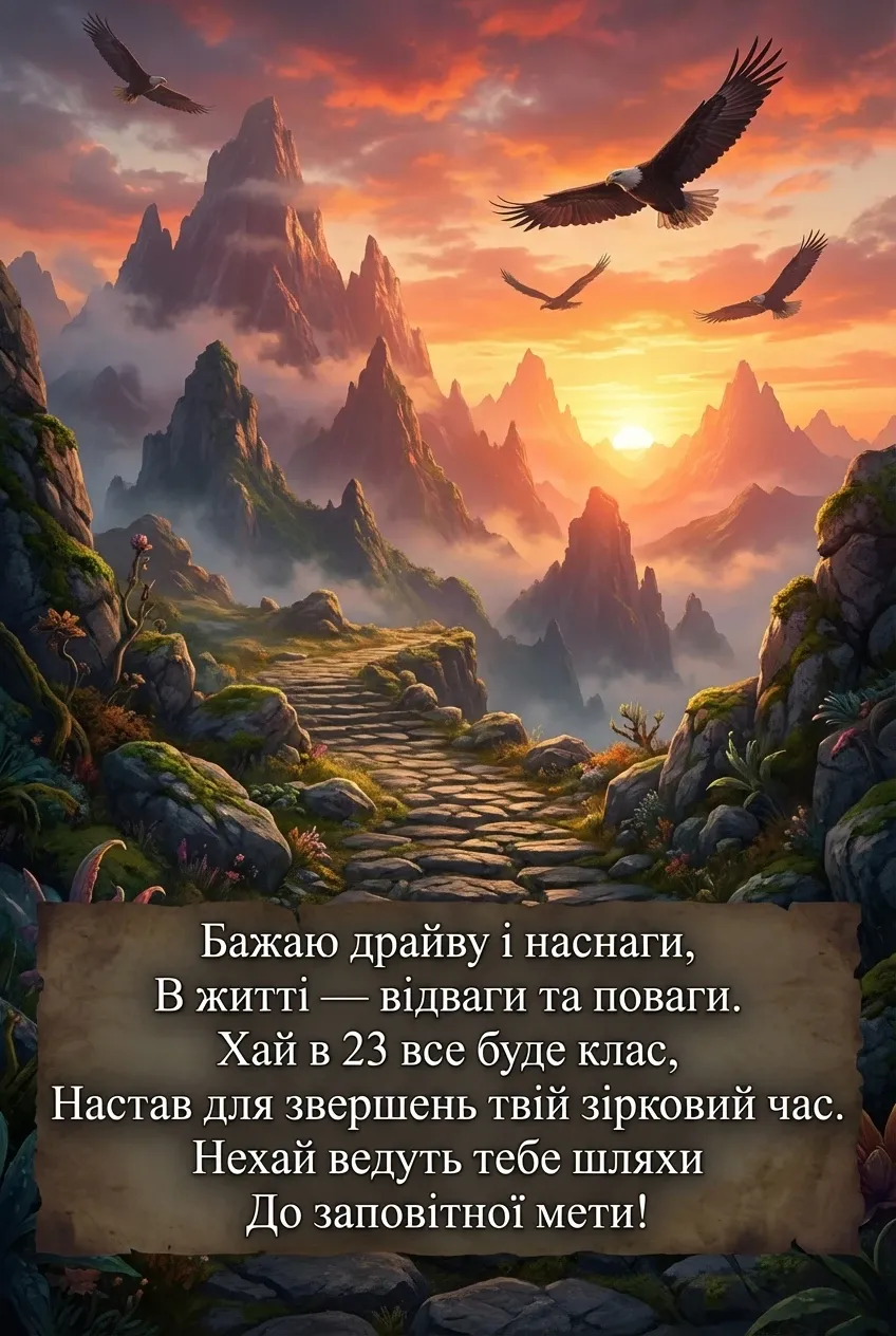 з днем народження хлопцю 23 роки
