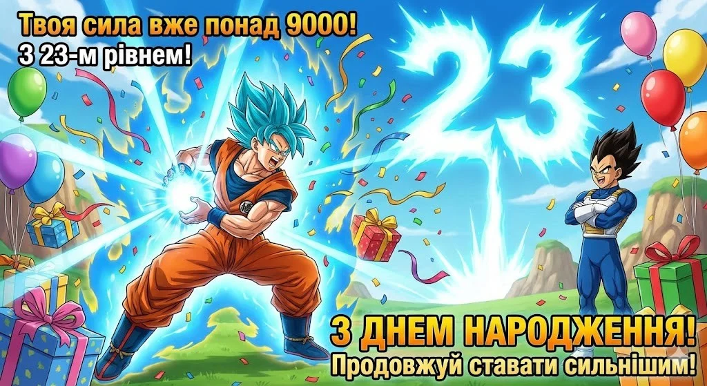 Привітання з днем народження хлопцю на 23 роки