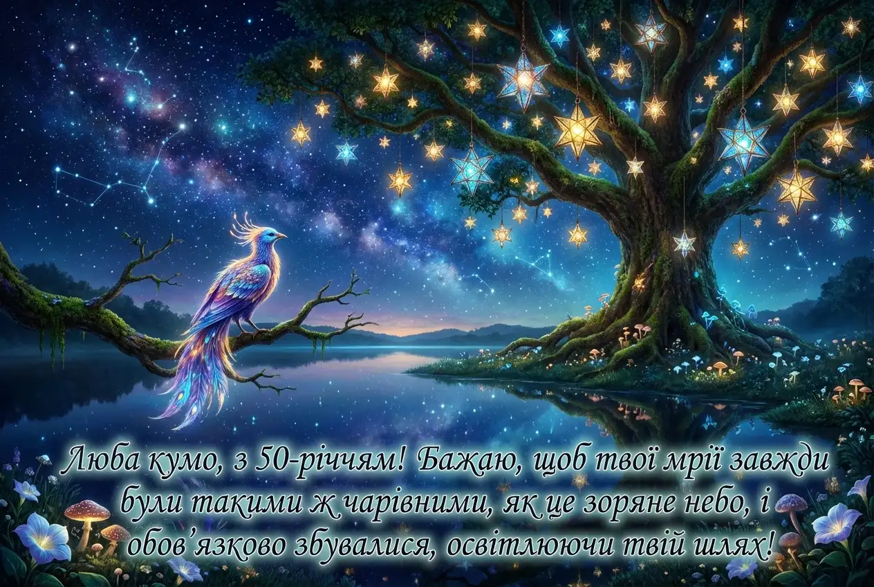 вітання кумі з ювілеєм 50