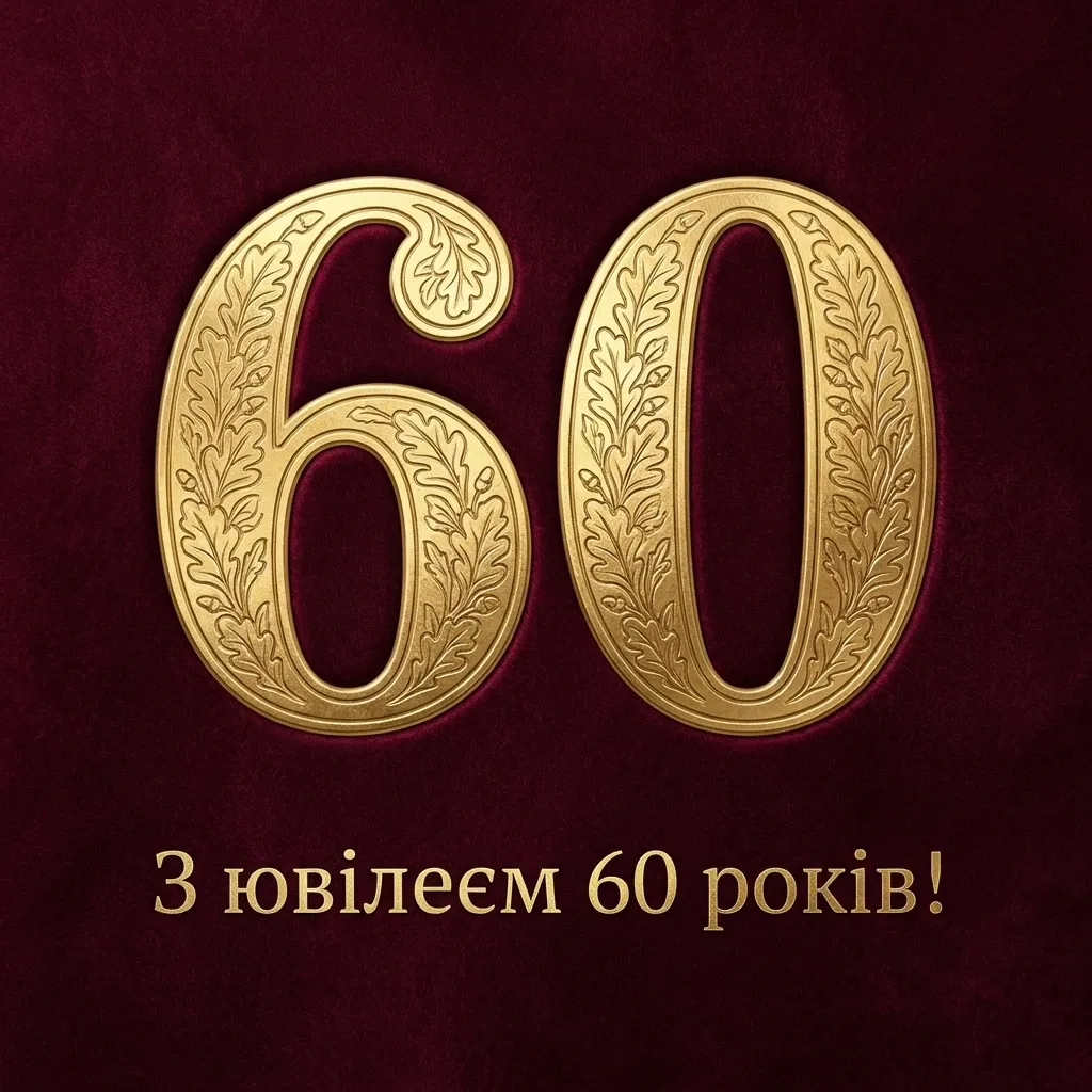 з ювілеєм 60