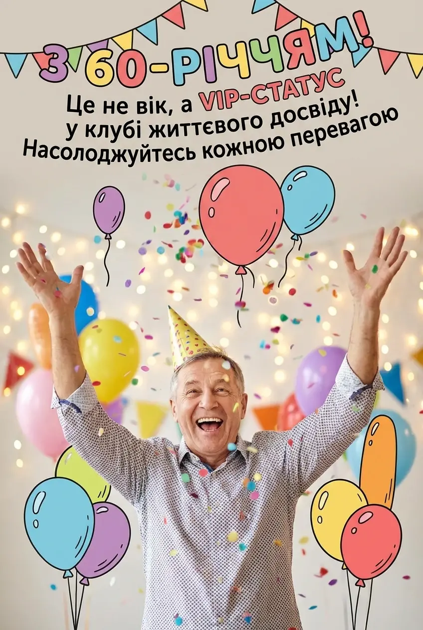 з ювілеєм 60