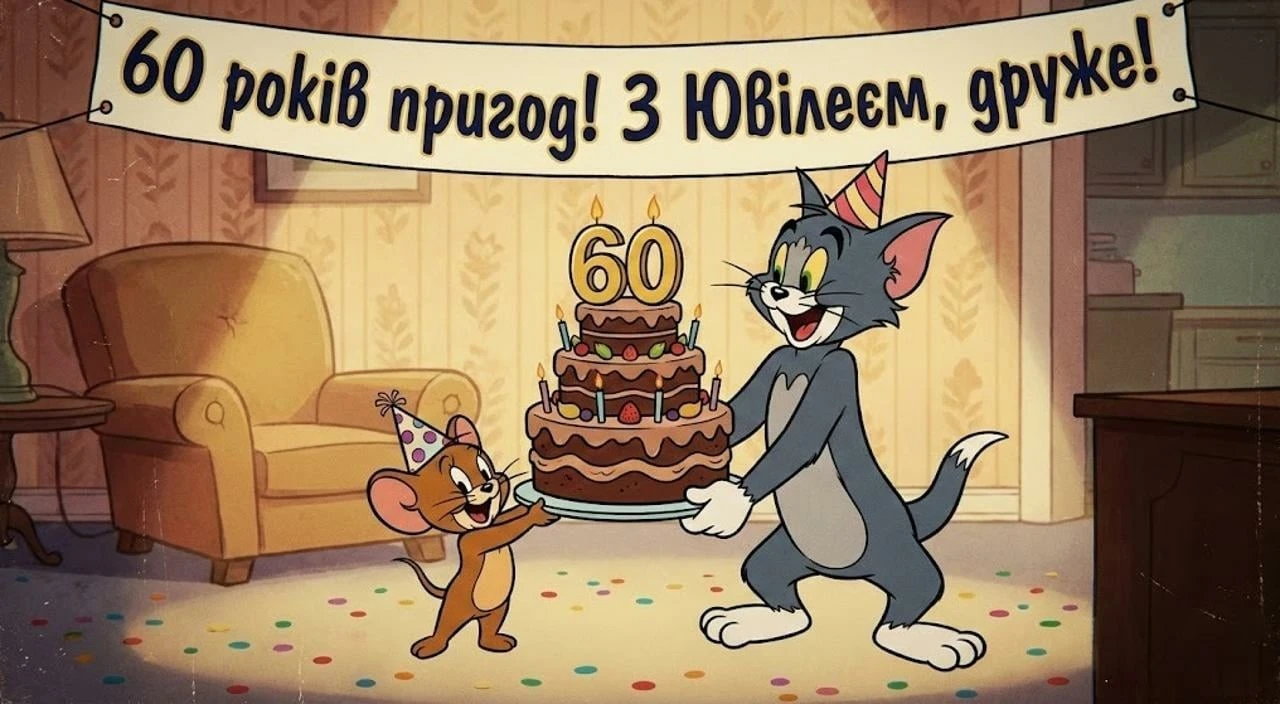 Привітання з ювілеєм на 60 років