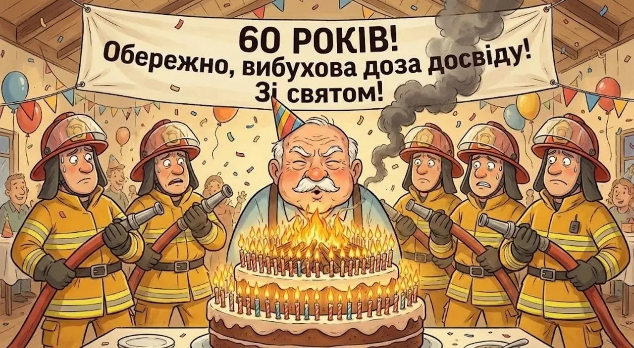 Привітання з ювілеєм на 60 років