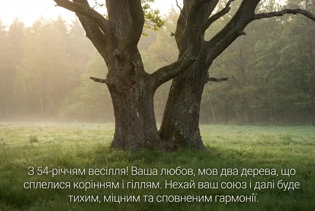 54 роки весілля
