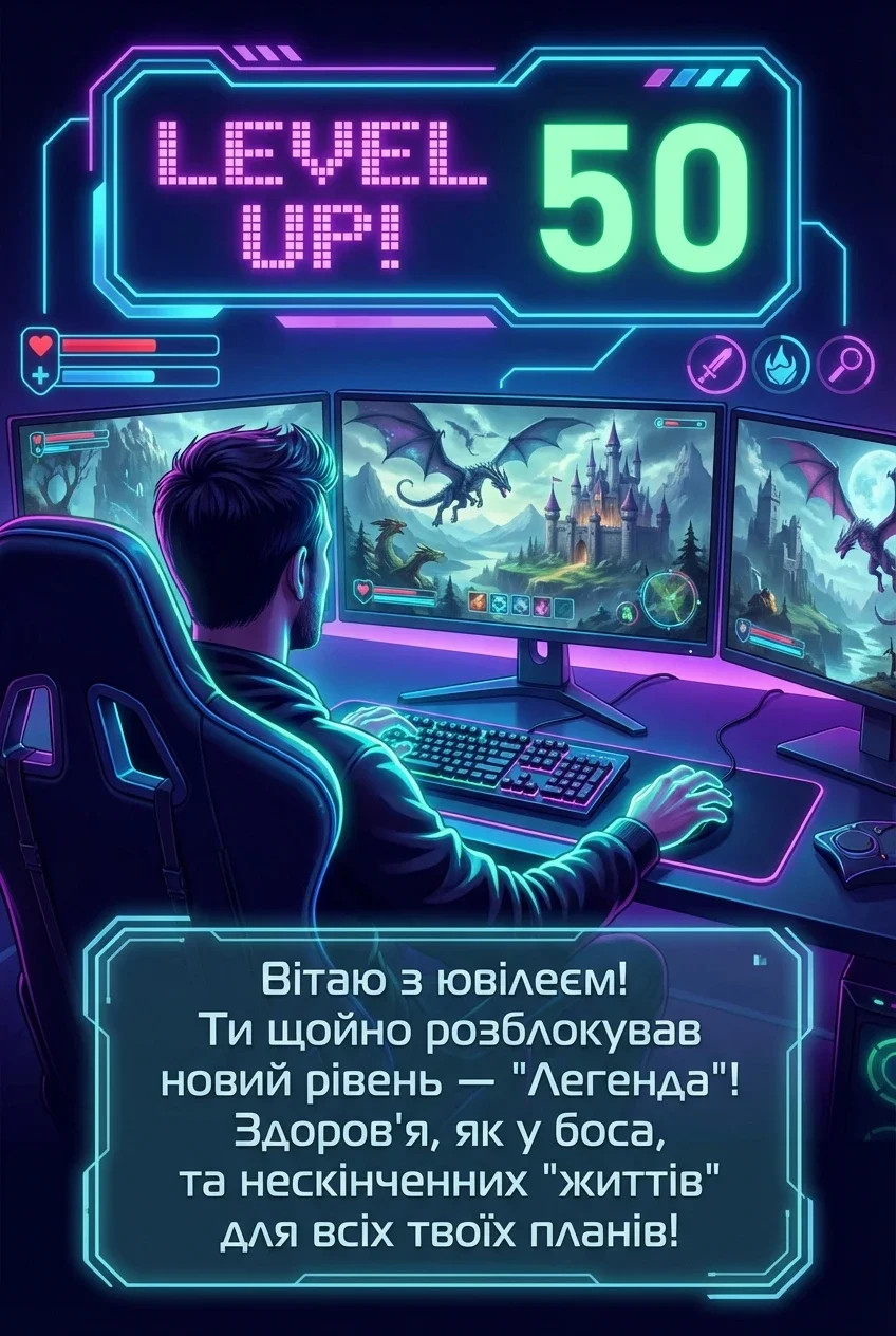 50 річчям з ювілеєм мужчині
