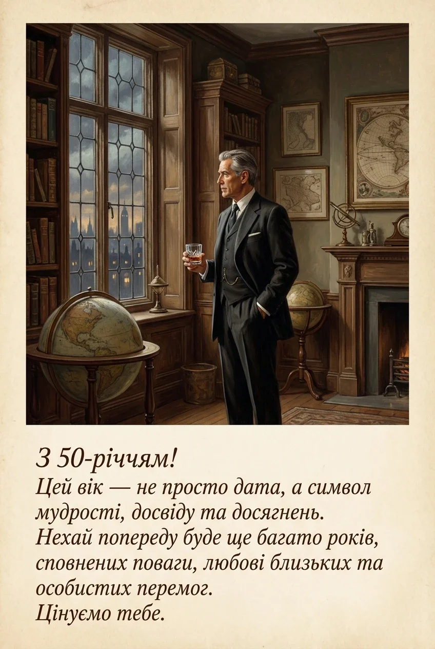 50 річчям з ювілеєм мужчині