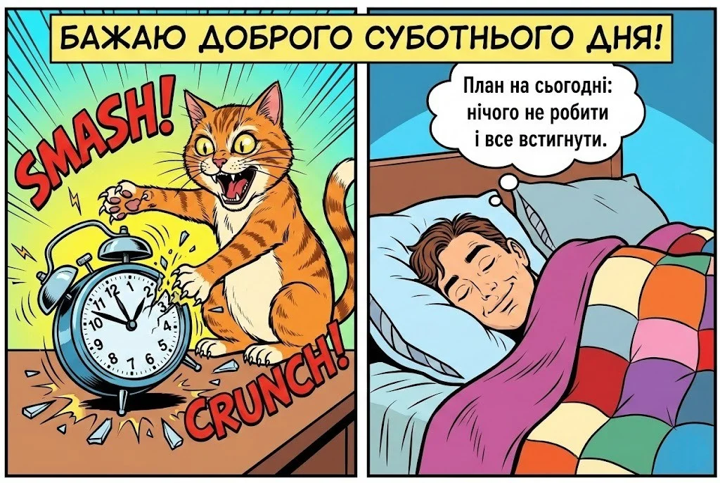 Доброго суботнього дня: картинки українською для душевних вітань та гарного настрою