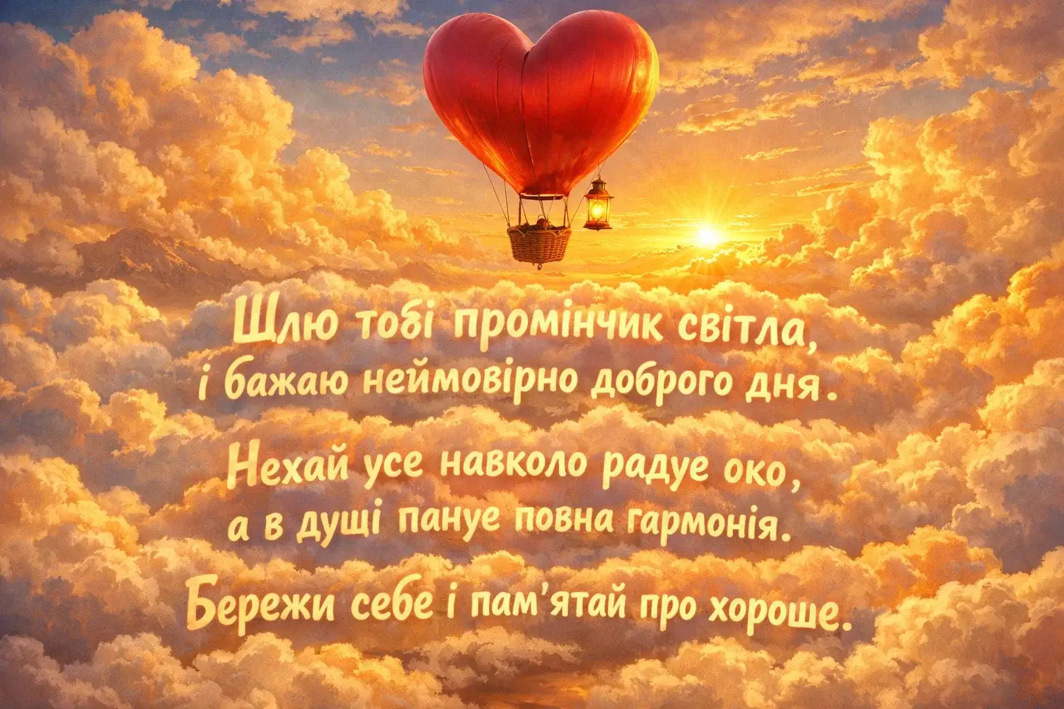Листівки з добрим днем: душевні побажання та красиві картинки для гарного настрою