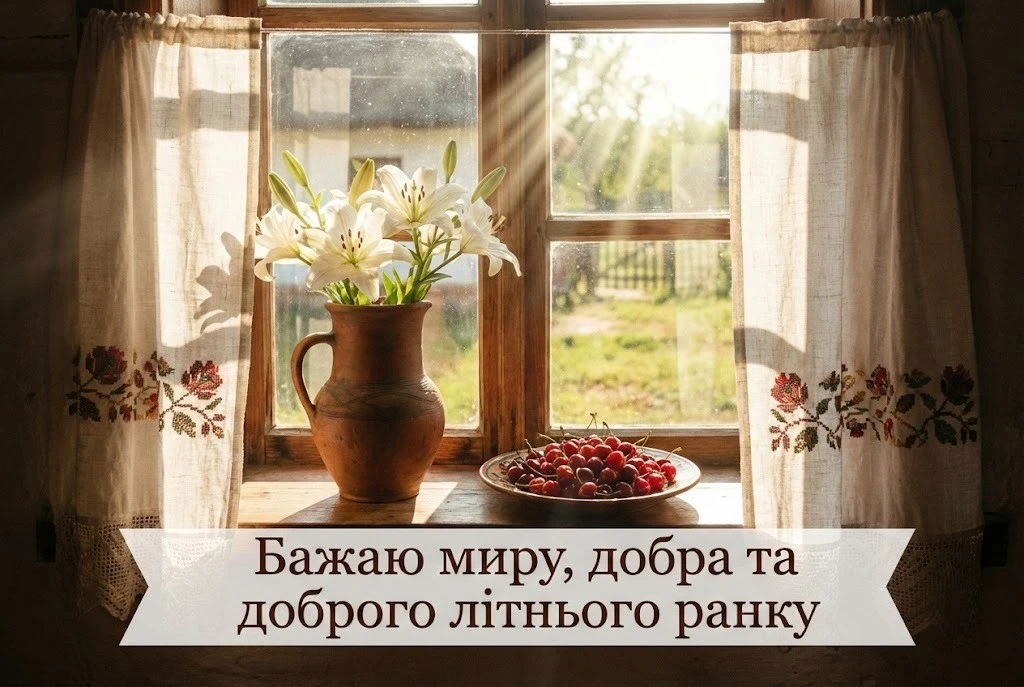 Доброго літнього ранку: картинки та душевні побажання для гарного настрою
