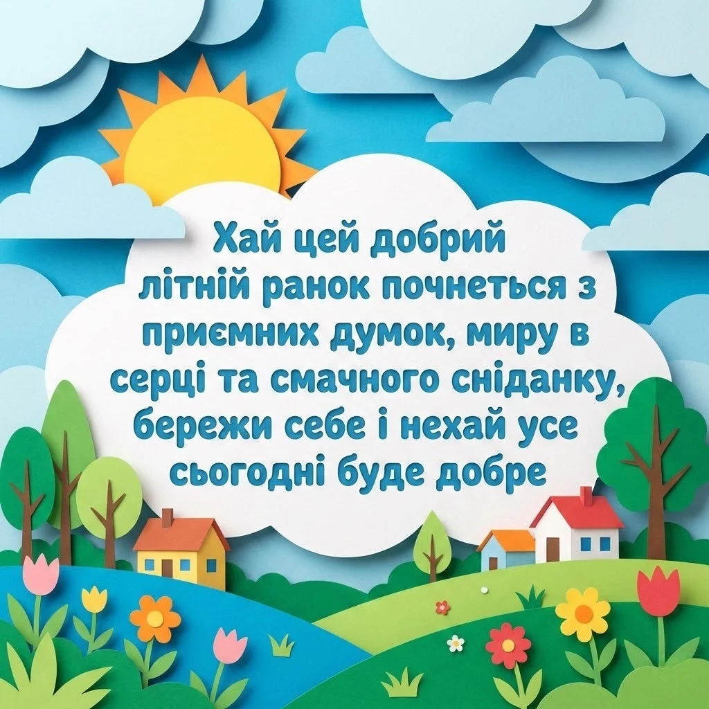 Доброго літнього ранку: картинки та душевні побажання для гарного настрою