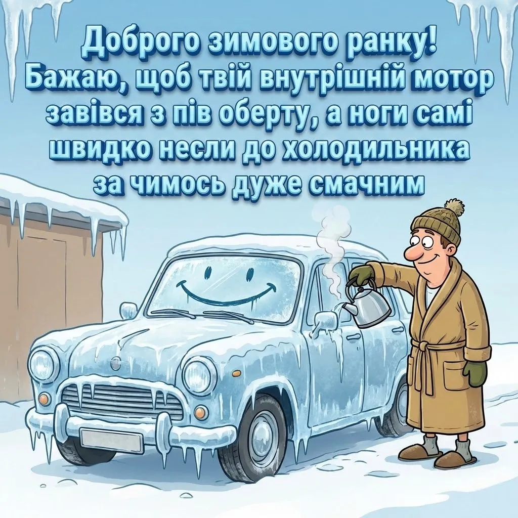 Доброго зимового ранку: душевна добірка для гарного настрою