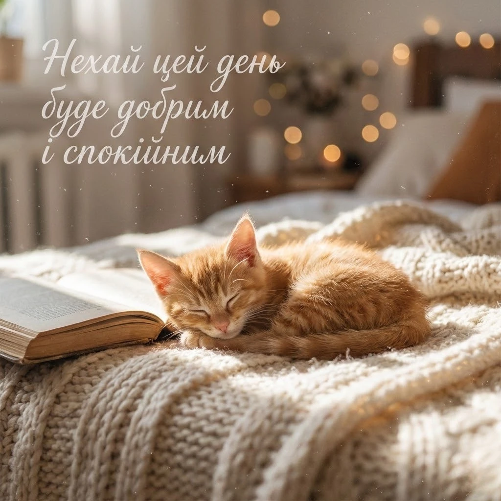 Доброго ранку з котиками: найтепліші картинки та душевні побажання для гарного настрою