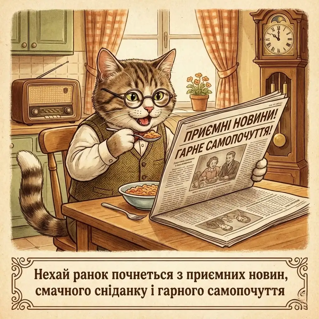 Доброго ранку з котиками: найтепліші картинки та душевні побажання для гарного настрою