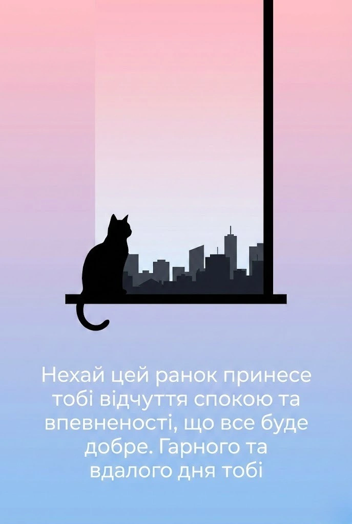 Доброго ранку з котиками: найтепліші картинки та душевні побажання для гарного настрою