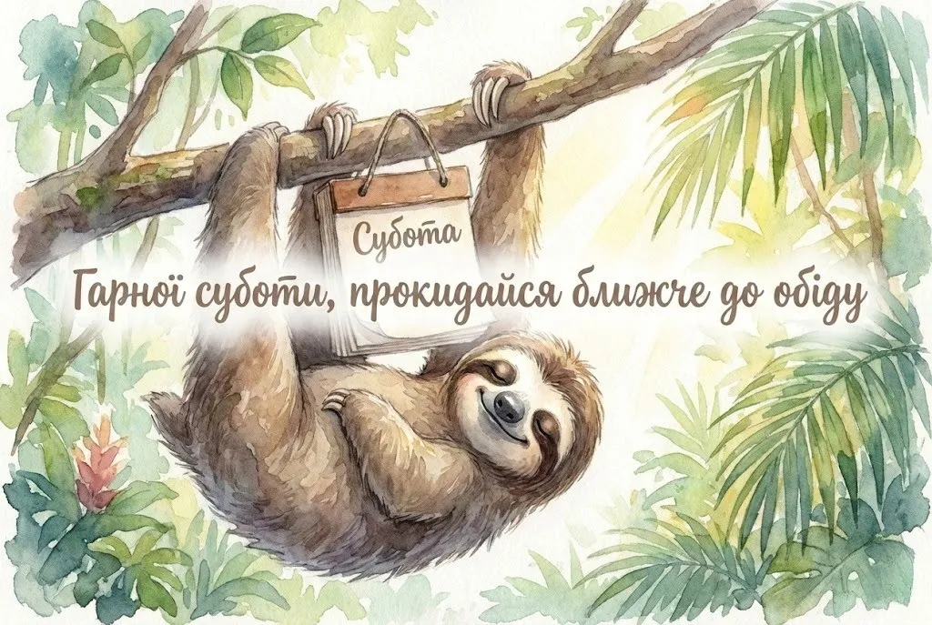 Доброго суботнього ранку: гумор, прикольні картинки та душевні побажання!