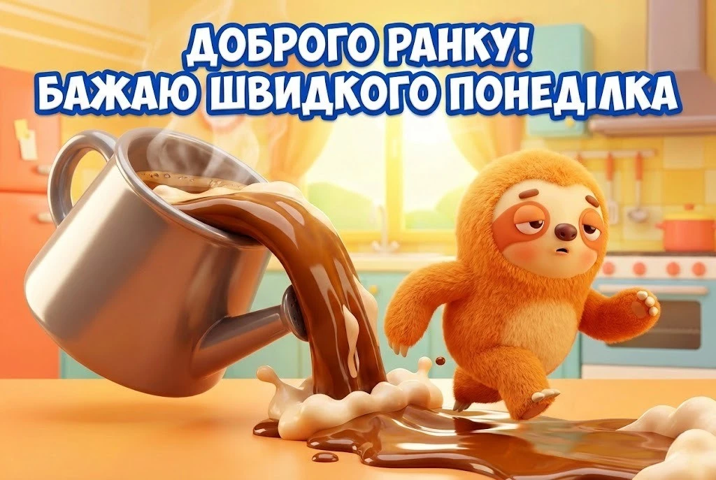 Понеділок, доброго ранку: картинки з гумором та прикольні листівки для бадьорого початку тижня
